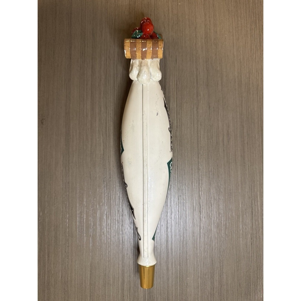 Leinenkugel's Cranberry Ginger Shandy Beer Tap Handle Christmas Canoe Sled 14" - Picture 4 of 6